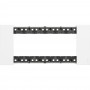 Placca Bianca 6 Moduli Bticino Living Now KA4806KW, 6 Posti, Materiale plastico, Serie Civili, MADE IN ITALY: Coppolav.it