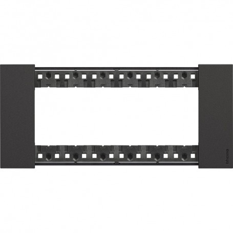Placca Nera 6 Moduli Bticino Living Now KA4806KG, 6 Posti, Materiale plastico, Serie Civili, MADE IN ITALY: Coppolav.it