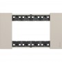 Placca Sabbia 4 Moduli Bticino Living Now KA4804KM, 4 Posti, Materiale plastico, Serie Civili, MADE IN ITALY