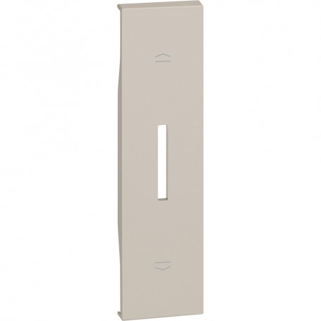 Cover Bticino Living Now KM06 con frecce, Sabbia, Per comando tapparelle, 1 Posto, MADE IN ITALY