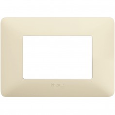 Placca Bticino Matix AM4803BAV 3 moduli Avorio, Tecnopolimero, Serie Civili, MADE IN ITALY
