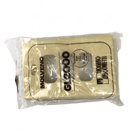 Placca Molveno GL2000 1343.2 3 Moduli, Beige, Serie Civili, MADE IN ITALY: Coppolav.it