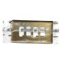 Molveno GL2000 1374.6 Placca 4 posti Bronzo per scatole rettangolari, Serie Civili, MADE IN ITALY
