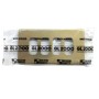 Molveno GL2000 1374.6 Placca 4 posti Bronzo per scatole rettangolari, Serie Civili, MADE IN ITALY