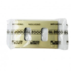 Molveno GL2000 1372.6 Placca 2 posti Oro per scatole rettangolari, Serie Civili, MADE IN ITALY