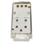 Molveno Vulcano 4420 Interruttore bipolare 16A con con presa unificata e valvola, 2x16A+Terra, MADE IN ITALY