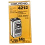 Molveno 4212 Interruttore bipolare con fusibili a filo da 26A 380V, Installazione a parete, MADE IN ITALY