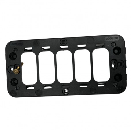 Molveno GL2000 1365 Supporto 5 posti con viti per scatole rettangolari, Serie Civili, 5 Moduli, IMQ: Coppolav.it