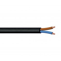 Cavo piatto elettrodomestico 2X0.75 mmq Nero Roda Cavi A03VVH2-F, 300V, Norma CEI 20 - 20II, Realizzato in PVC, MADE IN ITALY