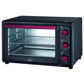 Forno elettrico ventilato 50 litri con Timer 60 minuti e Termostato regolabile 90-230°C DCG MB9850N, 5 Posizioni di cottura