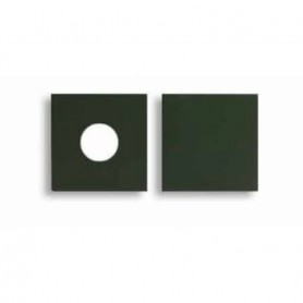 Quadrato nero Cattaneo Domino 872/20C senza lampadina per composizioni, Struttura in metallo, MADE IN ITALY, IP20