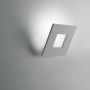 Lampada da parete Cattaneo Square 860/20A Bianca, Inclinabile, Sistema LED 24W Integrato, Dimmerabile, Luce calda, 2400 Lumen