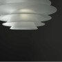 Sospensione Cattaneo Plates 779/60S con diffusore in vetro, 1 E27, 4 vetri curvi, Diametro 60 cm, MADE IN ITALY: Coppolav.it