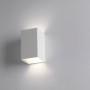 Lampada da parete Cattaneo Cubick 767/5A Bianca, Luce Sopra-Sotto, Sistema LED 9W Integrato, Luce calda, 760 Lumen, IP20