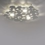 Plafoniera LED Bianca moderna Cattaneo Bolle 755/60OPA, Sistema LED Integrato 51W, Luce calda, 4500 Lumen, MADE IN ITALY