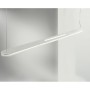 Sospensione Cattaneo Tratto 754/90S Bianca, Sistema LED 45W Integrato, Luce calda, 6000 Lumen, IP20, Moderna