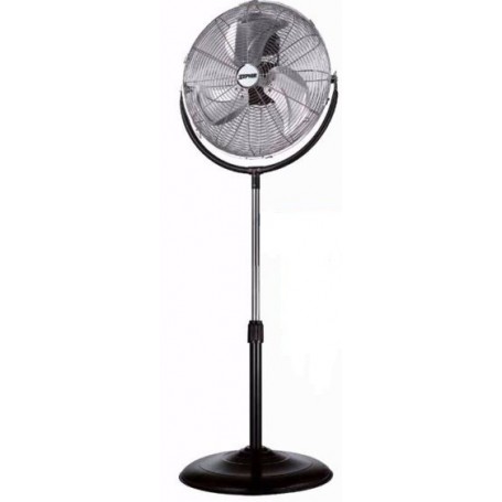 Ventilatore industriale orientabile a piantana con struttura in acciaio e base stabile Zephir PF50CR, 120W, 3 velocità, 150 cm