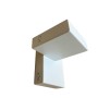 Lampada da parete Bianca TopLight Up 1183/A-BI, Struttura in metallo verniciato, 1 GX53, Luce indiretta, Componibile, Moderna