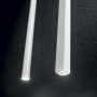 Sospensione con vetro bianco Ideal Lux Aladino SP1 diametro 30