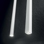 Sospensione Ideal Lux Ultrathin Round Bianca, Sistema LED 11,5W, 1000 Lumen, Lunga 1000 mm, Ideale per snack o comodini
