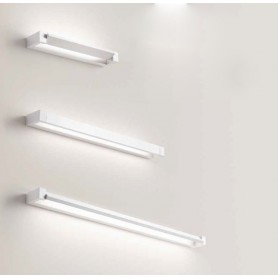 Lampada da parete orientabile Perenz Sway 6632 BCT, 23W LED, Luce calda-Naturale-Fredda, 2080 Lumen, Bianco, Ideale per specchi