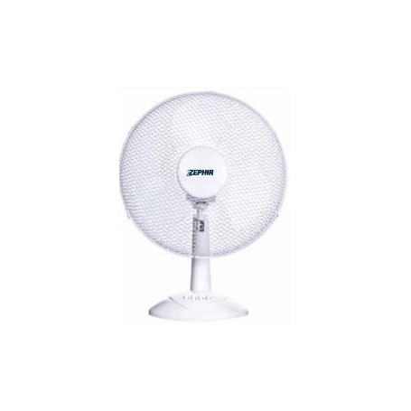 Ventilatore da tavolo con oscillazione laterale automatica e pala da 30 cm Zephir PBI30, 3 Velocità, 40W, Pale semi trasparenti