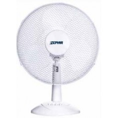 Ventilatore da tavolo con oscillazione laterale automatica e pala da 30 cm Zephir PBI30, 3 Velocità, 40W, Pale semi trasparenti