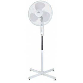 Ventilatore a piantana DCG VE1625 Oscillazione laterale, 3 pale, 3 velocità, Diametro 40 cm, Altezza 130 cm, Bianco