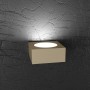 Lampada da parete Sabbia Top Light Plate 1129/AP-SA, Struttura in metallo verniciato, 1 GX53, Luce indiretta, Moderna