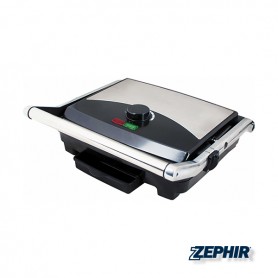 Zephir ZHC655 Bistecchiera, 2000W, Superficie antiaderente, Termostato e vaschetta raccogli grasso