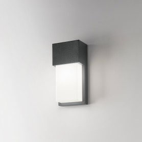 Lampada da parete per esterni Isyluce 923 Antracite, 1 E27, IP54, Luce diffusa, Struttura in alluminio