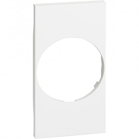 Cover Bticino Living Now KG04 per presa tedesca e torcia estraibile, Nera, 2 Moduli, Serie Civili, MADE IN ITALY