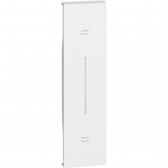 Cover Bticino Living Now KW05 per pulsante interbloccato e comando tapparelle connesso, Bianca, Illuminabile, MADE IN ITALY