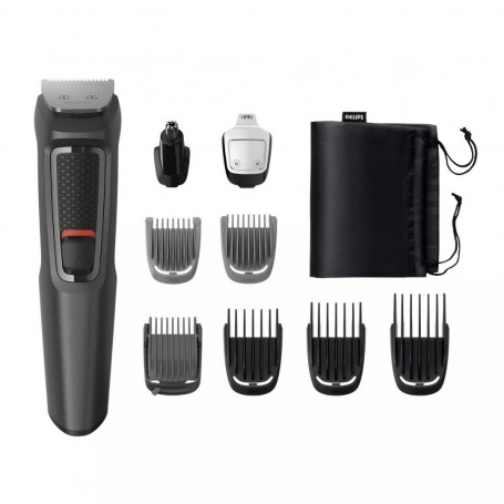 Philips MG3757/15 Multigroom Ricaricabile 9in1 per barba e capelli, Autonomia 70 minuti, Rifinitore peli naso e orecchie