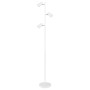 Piantana Globo Lighting Robby 57910SW con 3 Spot Orientabili GU10, Bianca, Base e struttura in metallo, Interruttore a pedale